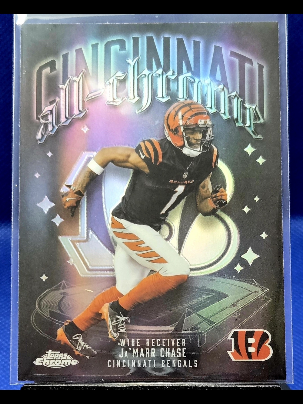 Topps Chrome Ja'Marr Chase Bengals Card : ALL-CHROME REFRACTOR
